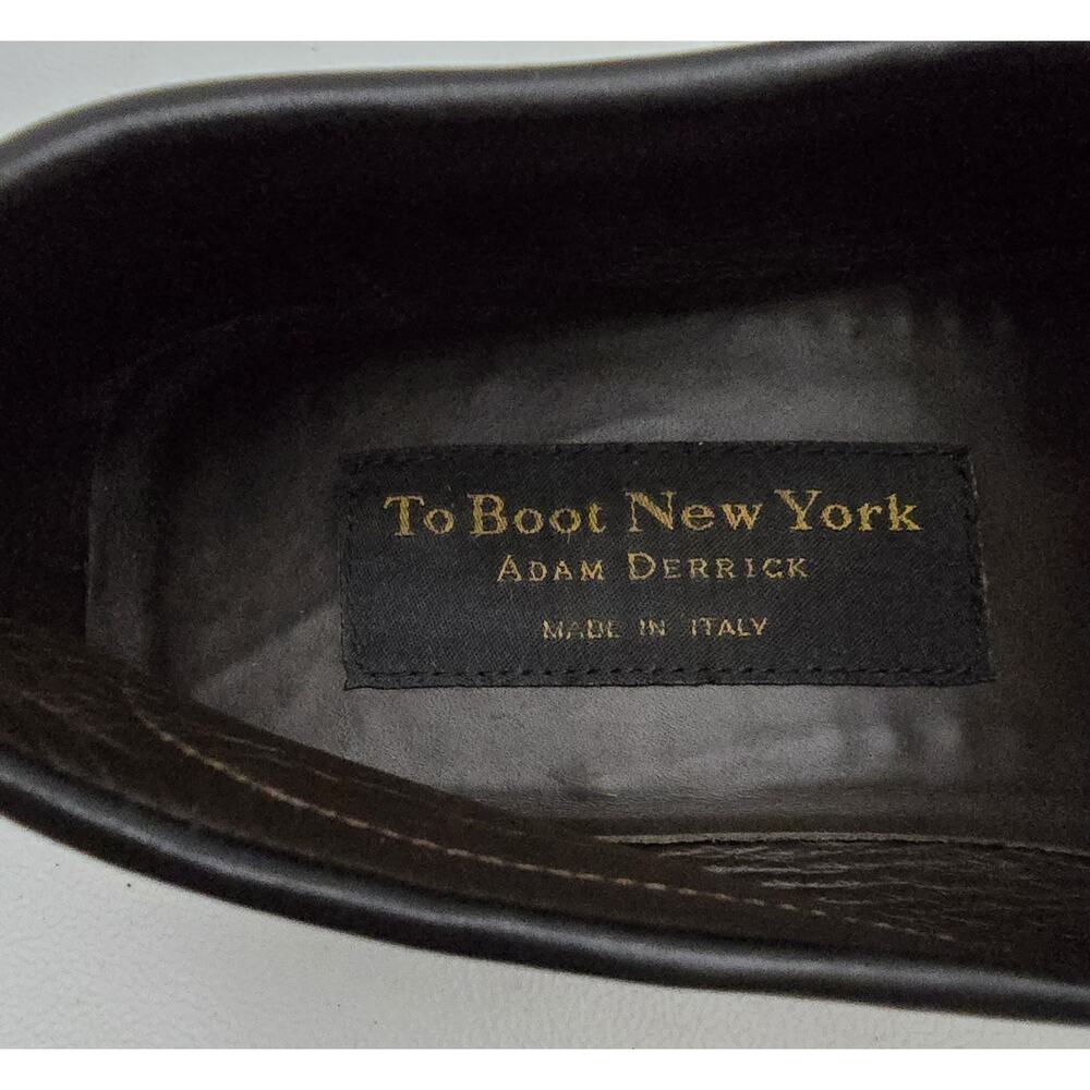 To Boot New York Adam Derrick Penny Loafers Driving Mocs Black US 9.5 Made ITALY - Picture 7 of 9